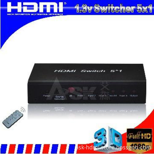 Metal HDMI Switch 5 in 1 out